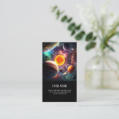 Geschäftskarte für das Sonnensystem Visitenkarte (Stehend Vorderseite)