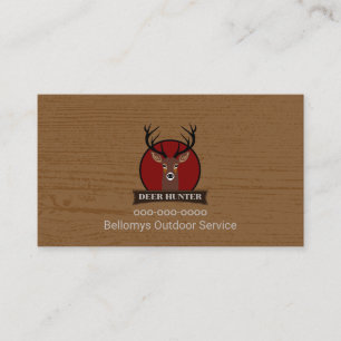 Geschäftskarte für Deer Head Outdoor Service Visitenkarte