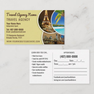 Geschäftskarte für den Agent Travel Template Visitenkarte