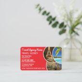 Geschäftskarte für den Agent Travel Template Visitenkarte (Stehend Vorderseite)