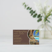 Geschäftskarte für den Agent Travel Template Visitenkarte (Stehend Vorderseite)