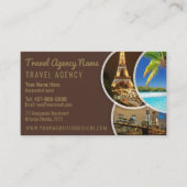 Geschäftskarte für den Agent Travel Template Visitenkarte (Vorderseite)