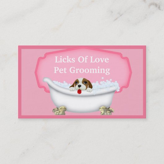 Geschäftskarte für den Haustieraufwuchs Visitenkarte (Vorderseite)