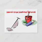 Geschäftskarte für den Janitorial Visitenkarte (Rückseite)