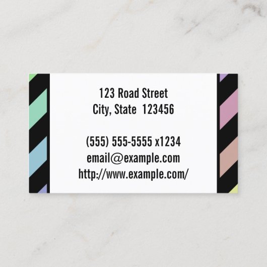 Geschäftskarte für den leidenschaftlichen und spie visitenkarte (Rückseite)