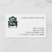 Geschäftskarte für den Möbelhandel Visitenkarte (Rückseite)