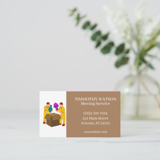 Geschäftskarte für den mobilen Dienst Visitenkarte (Stehend Vorderseite)