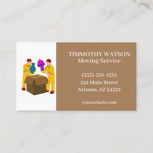 Geschäftskarte für den mobilen Dienst Visitenkarte (Vorderseite)