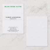 Geschäftskarte für den vertikalen Chubby Charming Visitenkarte (Vorne/Hinten)