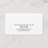 Geschäftskarte für dick-White-Electrical-Engineer Visitenkarte (Rückseite)