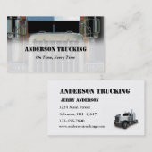 Geschäftskarte für die Beförderung von Teillastwag Visitenkarte (Vorne/Hinten)