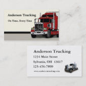 Geschäftskarte für die Beförderung von Teillastwag Visitenkarte (Vorne/Hinten)