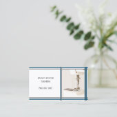 Geschäftskarte für die Nähmaschine der weißen Schn Visitenkarte (Stehend Vorderseite)