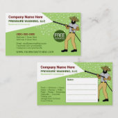 Geschäftskarte für Druckwäsche und -reinigung Visitenkarte (Vorne/Hinten)