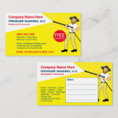 Geschäftskarte für Druckwäsche und -reinigung Visitenkarte (Vorne/Hinten)