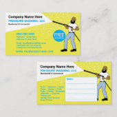 Geschäftskarte für Druckwäsche und -reinigung Visitenkarte (Vorne/Hinten)