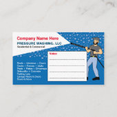 Geschäftskarte für Druckwäsche und Reinigung Vorla Visitenkarte (Rückseite)
