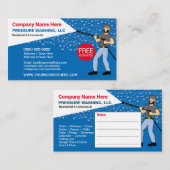 Geschäftskarte für Druckwäsche und Reinigung Vorla Visitenkarte (Vorne/Hinten)