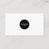 Geschäftskarte für elegante Minimalistische Logos Visitenkarte (Rückseite)