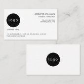 Geschäftskarte für elegante Minimalistische Logos Visitenkarte (Vorne/Hinten)