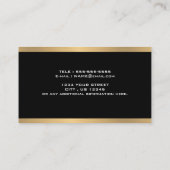 Geschäftskarte für elegante Zuhause-Logos aus Meta Visitenkarte (Rückseite)