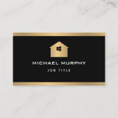 Geschäftskarte für elegante Zuhause-Logos aus Meta Visitenkarte (Vorderseite)