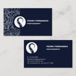 Geschäftskarte für Floral-Fotografie mit eigener M Visitenkarte