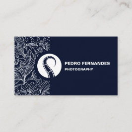 Geschäftskarte für Floral-Fotografie mit eigener M Visitenkarte