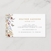 Geschäftskarte für florale Logos Visitenkarte (Rückseite)