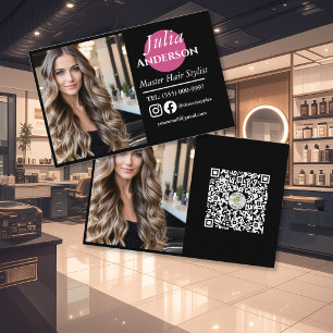 Geschäftskarte für Friseurbesucher: Foto für klein Visitenkarte