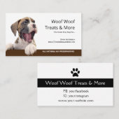 Geschäftskarte für gesunde, hausgemachte Hunde-Lec Visitenkarte (Vorne/Hinten)