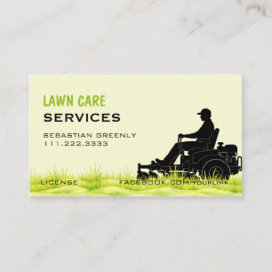 Geschäftskarte für Green Lawn Care Landscaping Visitenkarte