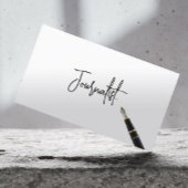 Geschäftskarte für handgeschriebene Skriptjournali Visitenkarte