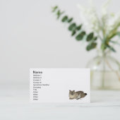 Geschäftskarte für Haustiere Visitenkarte (Stehend Vorderseite)