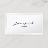 Geschäftskarte für klassische Reporter an der weiß Visitenkarte (Vorderseite)