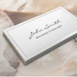 Geschäftskarte für klassische White registrierte P Begleitkarte<br><div class="desc">Klassische White registrierte Psychologin Business Card.</div>