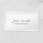 Geschäftskarte für klassische White registrierte P Begleitkarte (Vorderseite)