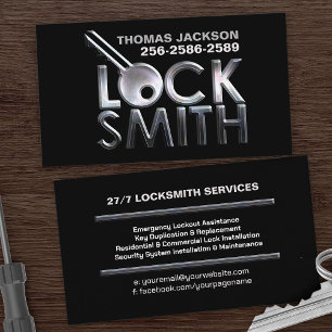 Geschäftskarte für Locksmith Services Visitenkarte