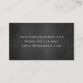 Geschäftskarte für Metallgestänge Visitenkarte (Rückseite)