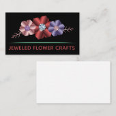 Geschäftskarte für metallische Blume und Kristall- Visitenkarte (Vorne/Hinten)