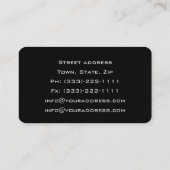 Geschäftskarte für Metallkonstruktionsschweißmuste Visitenkarte (Rückseite)