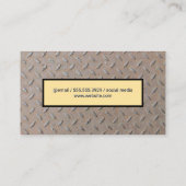 Geschäftskarte für Metallmuster Visitenkarte (Rückseite)