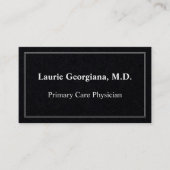 Geschäftskarte für Minimalistische medizinische Gr Visitenkarte (Vorderseite)