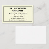 Geschäftskarte für moderne medizinische Grundverso Visitenkarte (Vorne/Hinten)