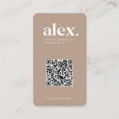 Geschäftskarte für moderne QR-Logos Visitenkarte (Vorderseite)