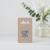Geschäftskarte für moderne QR-Logos Visitenkarte (Stehend Vorderseite)