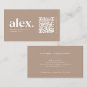 Geschäftskarte für moderne QR-Logos Visitenkarte (Vorne/Hinten)