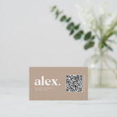 Geschäftskarte für moderne QR-Logos Visitenkarte (Stehend Vorderseite)