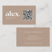 Geschäftskarte für moderne QR-Logos Visitenkarte (Vorne/Hinten)