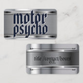   Geschäftskarte für Motorpsychos Visitenkarte (Vorne/Hinten)